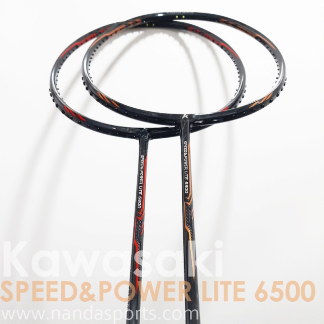 川崎 Kawasaki SPEED&POWER LITE 6800 羽球拍 紅/橘