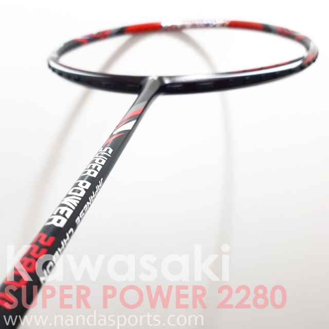 川崎 Kawasaki SUPER POWER 2280 II 羽球拍 紅