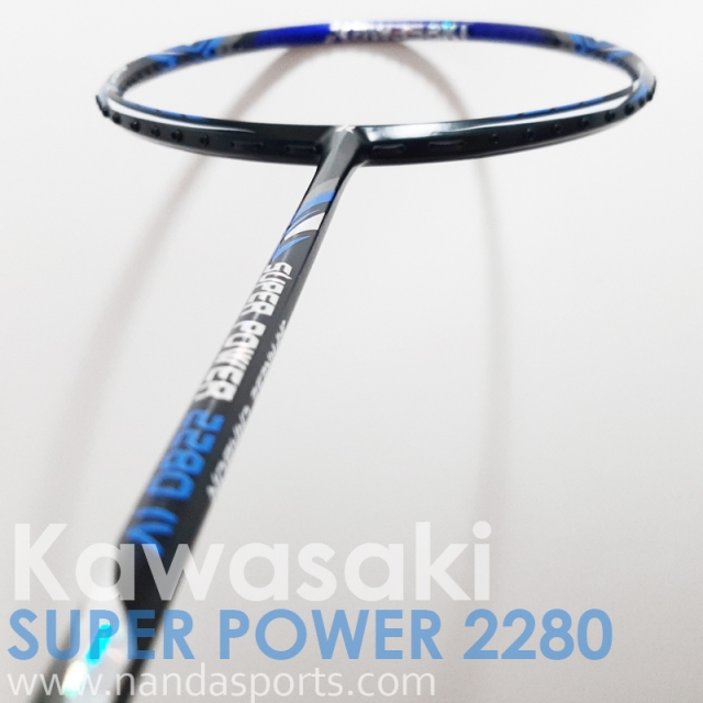 川崎 Kawasaki SUPER POWER 2280 IV 羽球拍 藍