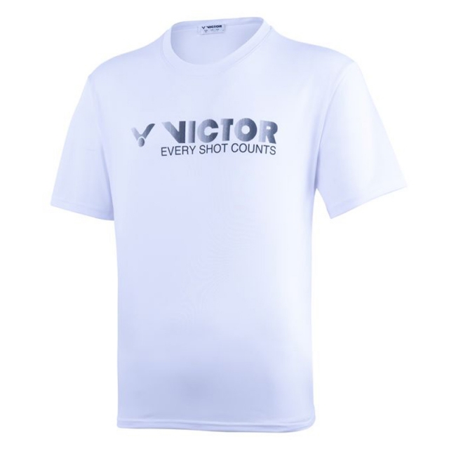 VICTOR 印花T-Shirt 中性款 T-10902 白/寶藍/黑/桃紅/黃/湖水藍/薄荷綠
