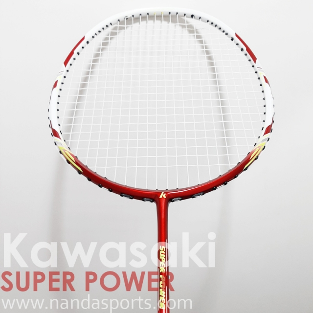 川崎 Kawasaki SUPER POWER 羽球拍(穿線拍) 紅