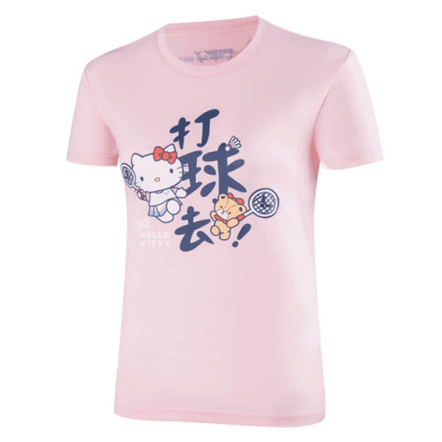 VICTOR X HELLO KITTY 聯名T恤-打球款