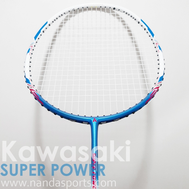 川崎 Kawasaki SUPER POWER 羽球拍(穿線拍) 藍