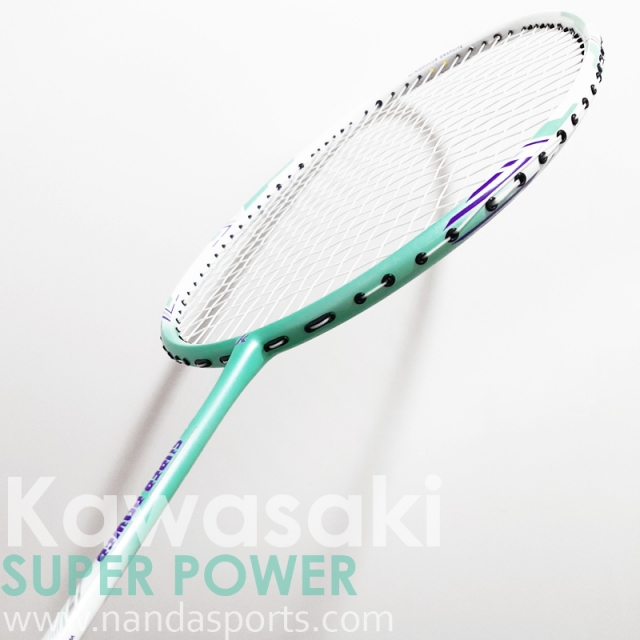 川崎 Kawasaki SUPER POWER 羽球拍(穿線拍) 綠